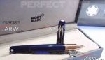 Perfect Replica New Mont blanc M Marc Newson Rollerball Blue & Rose Gold
